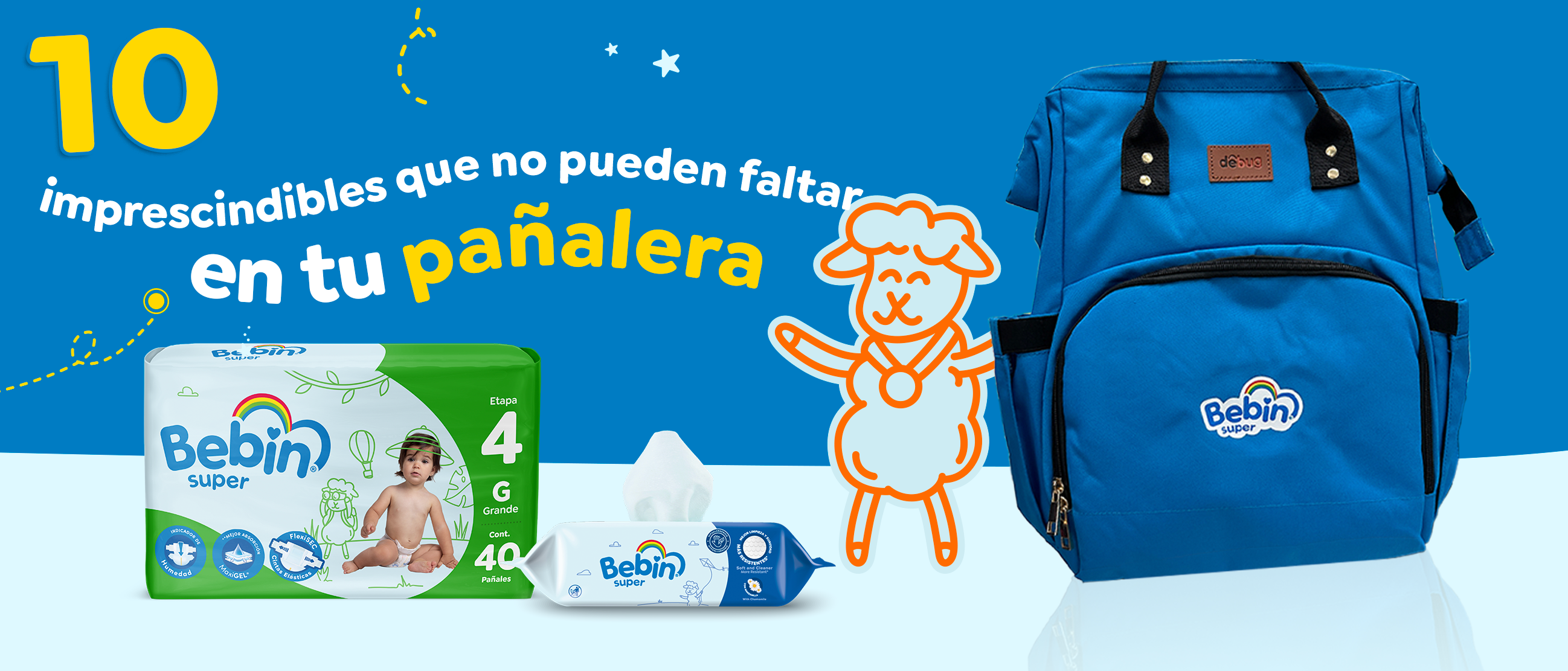 10 imprescindibles que no pueden faltar en tu pañalera