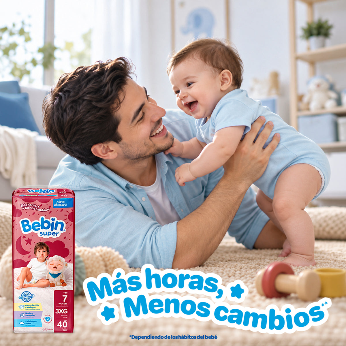 Pañales para bebé | Etapa 7 (+ 17kg) | 160 pz