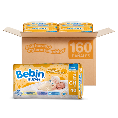 Pañales para bebé | Etapa 2 (4 - 7kg) | 160 pz