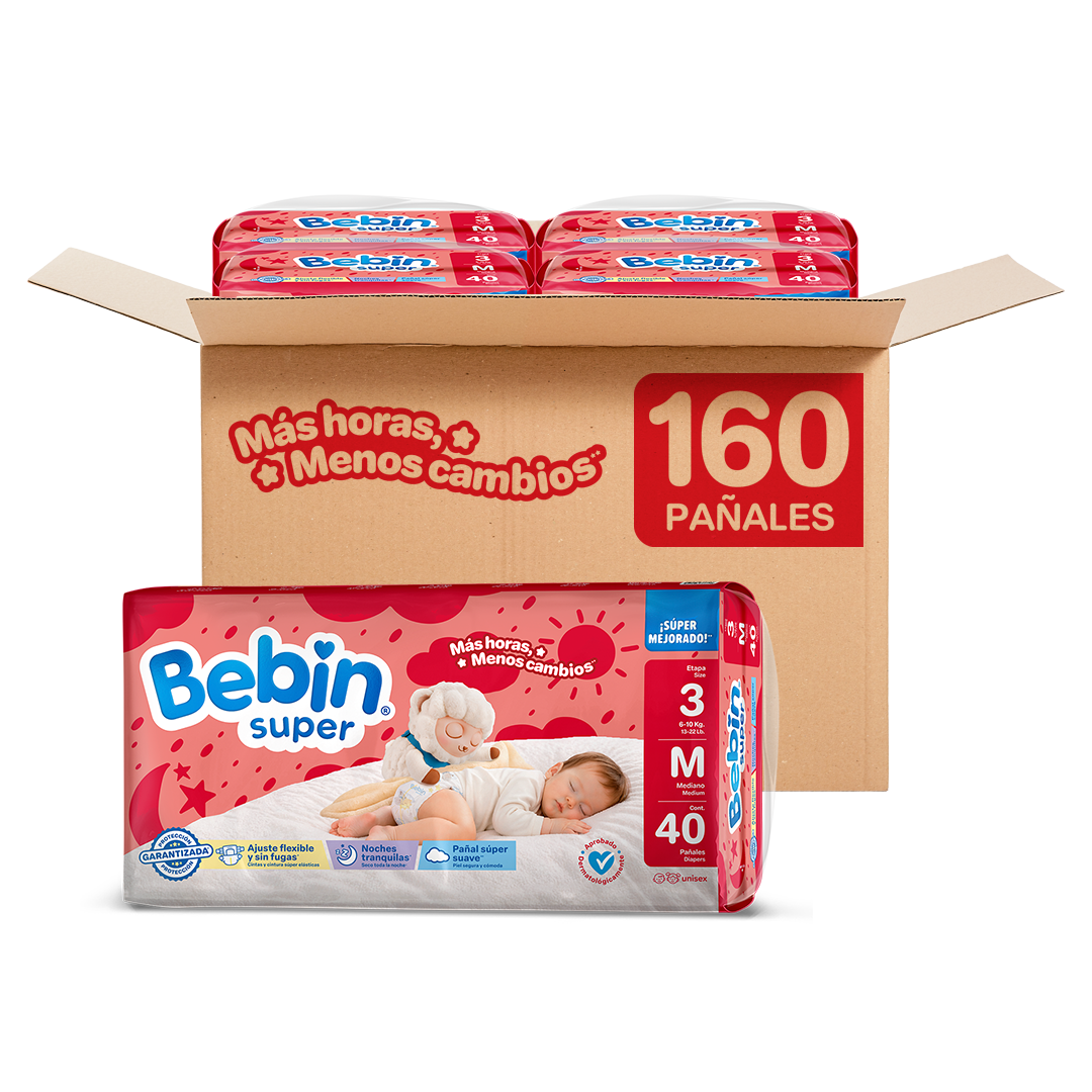 Pañales para bebé | Etapa 3 (6 - 10kg) | 160 pz