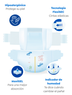 Bebin Azul Bebin Super - Pañales para Bebé