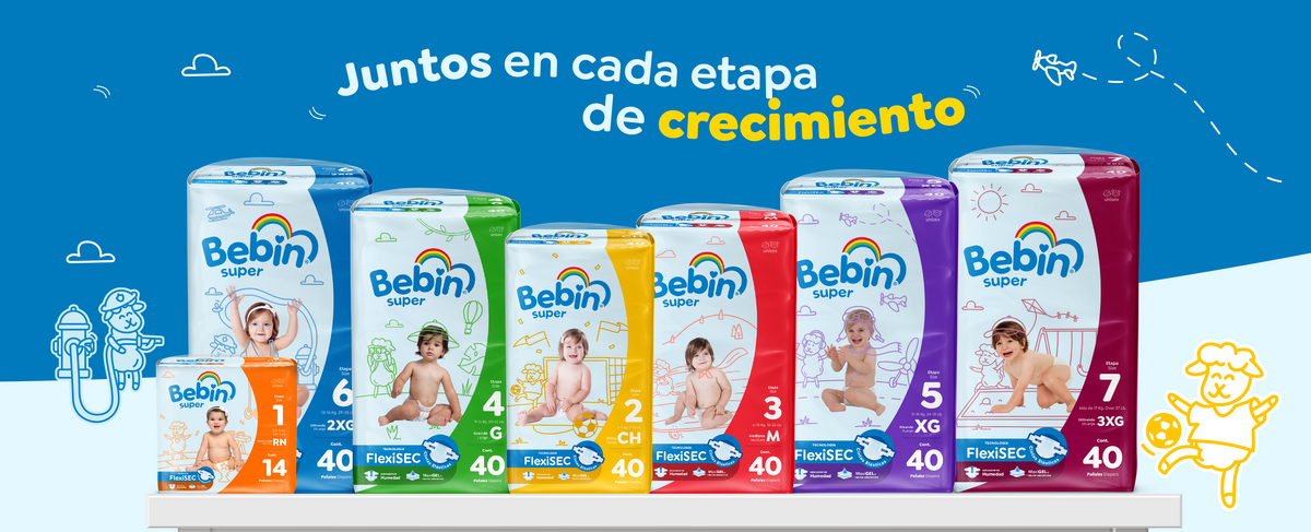 Bebin Azul Pañales – Bebin Super