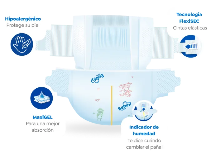 Bebin Azul Bebin Super - Pañales para Bebé