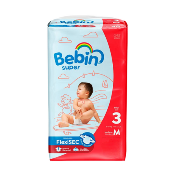 Bebin Azul Pañales – Bebin Super